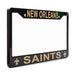 New Orleans Saints License Plate Frame Cover