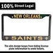 New Orleans Saints License Plate Frame Cover