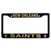 New Orleans Saints License Plate Frame Cover