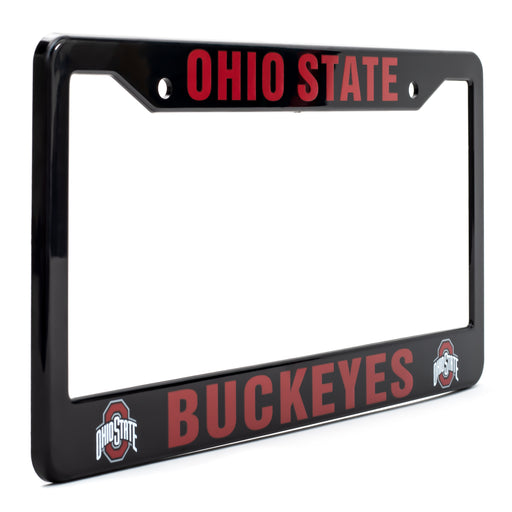 Ohio State Buckeyes Black License Plate Frame Cover