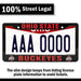 Ohio State Buckeyes Black License Plate Frame Cover