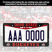 Ohio State Buckeyes Black License Plate Frame Cover