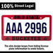Ohio State Buckeyes Red And Black License Plate Frame Cover