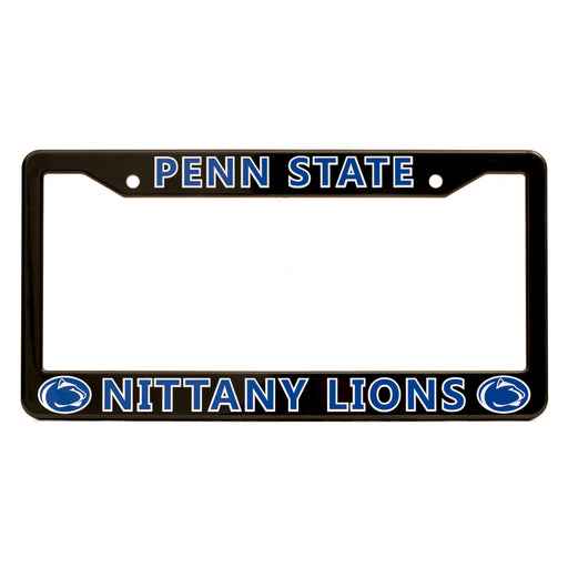 Penn State Nittany Lions Black License Plate Frame Cover