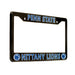 Penn State Nittany Lions Black License Plate Frame Cover