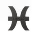 Pisces 3D Matte Black Zodiac Auto Emblem 