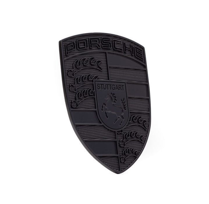 Black Metal Hood Crest For Porsche 911, 944, Cayenne, Turbo, Boxster