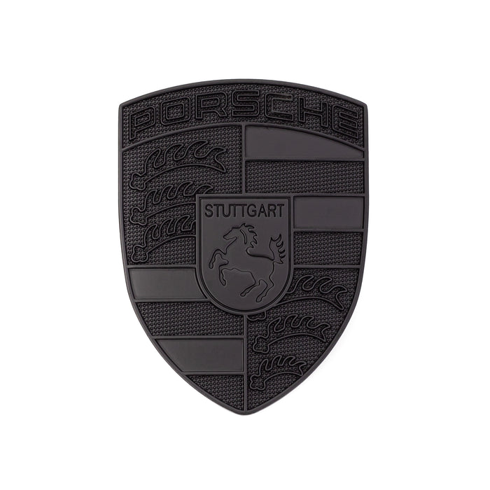 Black Metal Hood Crest For Porsche 911, 944, Cayenne, Turbo, Boxster