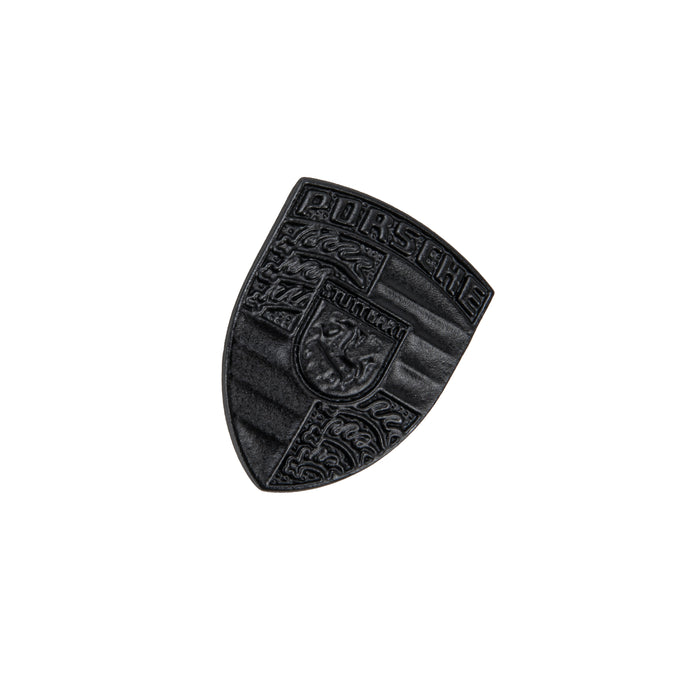 Porsche Black Steering Wheel Emblem Crest