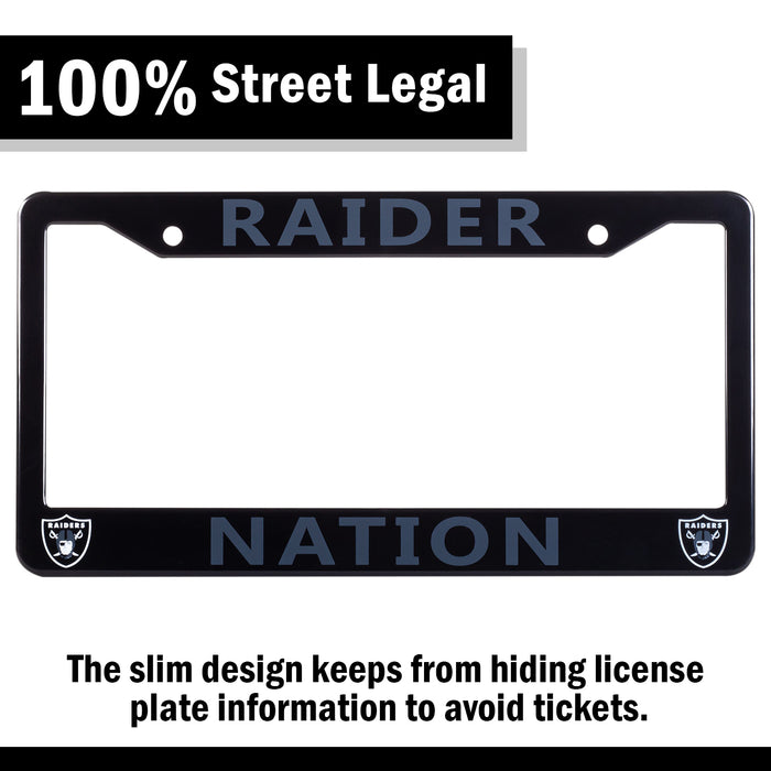 Raider Nation License Plate Frame Cover