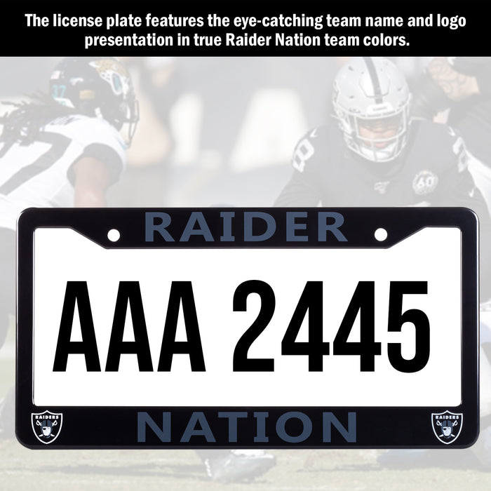 Raider Nation License Plate Frame Cover