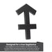 Sagittarius 3D Matte Black Zodiac Auto Emblem