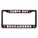 Tampa Bay Buccaneers Black-White License Plate Frame Cover