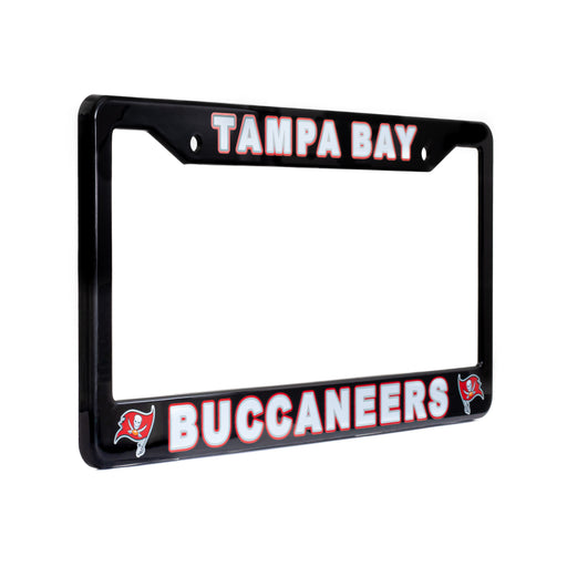 Tampa Bay Buccaneers Black-White License Plate Frame Cover