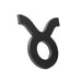 Taurus 3D Matte Black Zodiac Auto Emblem