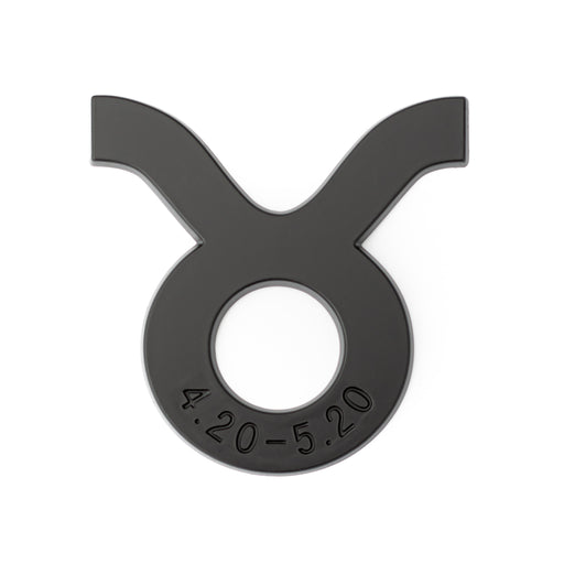 Taurus 3D Matte Black Zodiac Auto Emblem