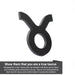 Taurus 3D Matte Black Zodiac Auto Emblem
