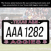 Texas A&M Aggies License Plate Frame Cover