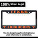 Texas Longhorns License Plate Frame Cover
