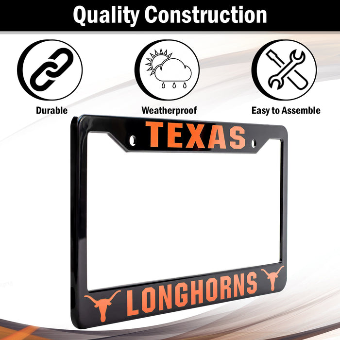 Texas Longhorns License Plate Frame Cover