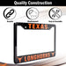 Texas Longhorns License Plate Frame Cover