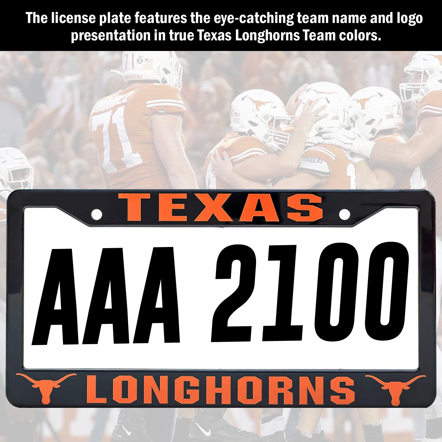Texas Longhorns License Plate Frame Cover | ads