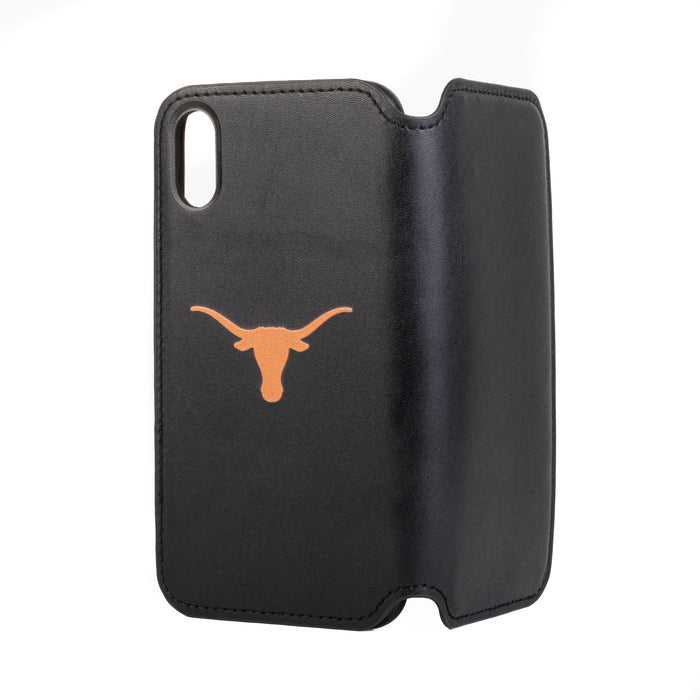 Texas Longhorns iPhone X Xs Wallet Phone Case And Card Holder