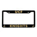 UCF Knights Black License Plate Frame Cover