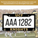 UCF Knights Black License Plate Frame Cover