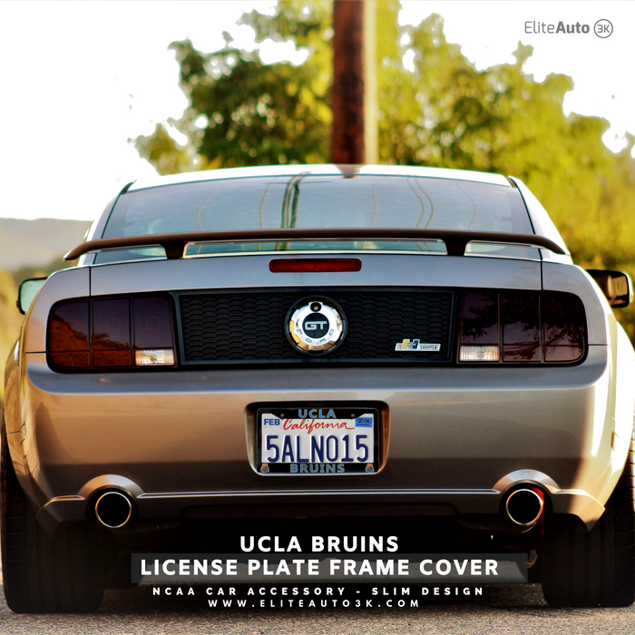 UCLA Bruins Black License Plate Frame Cover