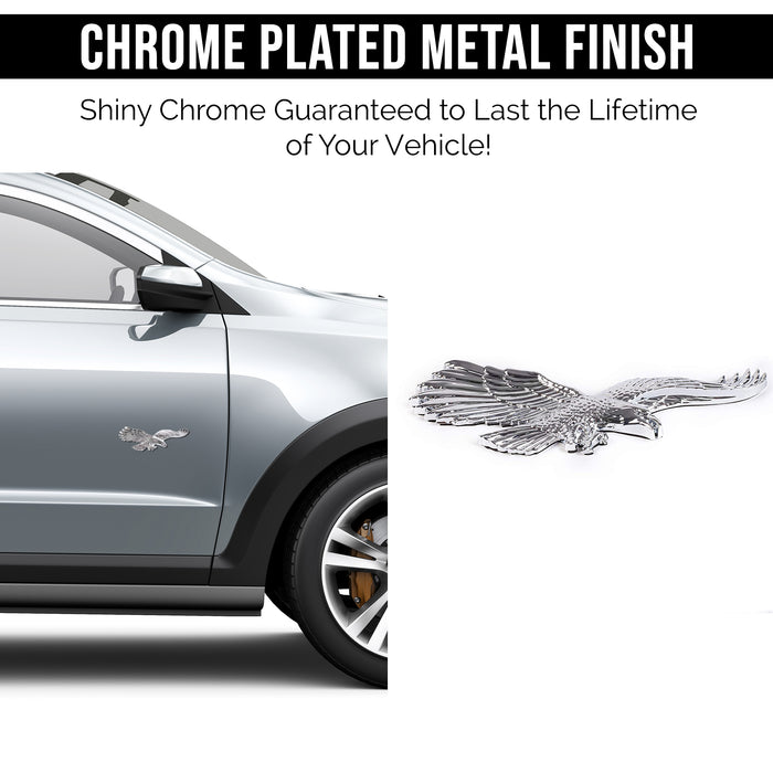 United States American Eagle 3D Chrome Auto Emblem