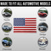 United States American Flag 3D Chrome Auto Emblem