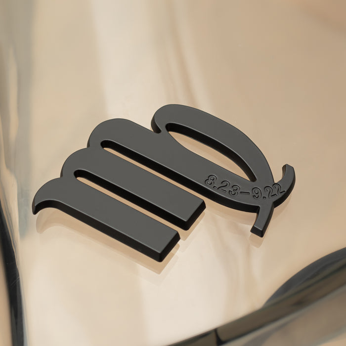 Virgo 3D Matte Black Zodiac Auto Emblem