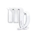 Virgo 3D Chrome Zodiac Auto Emblem & Decal
